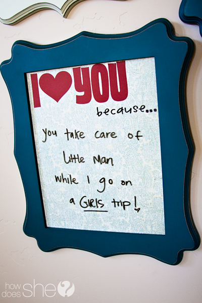 special things to do for your man chalkboard note