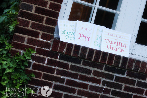 Free 1st day of school printables