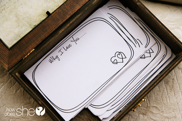 Make a box of love with free printable download