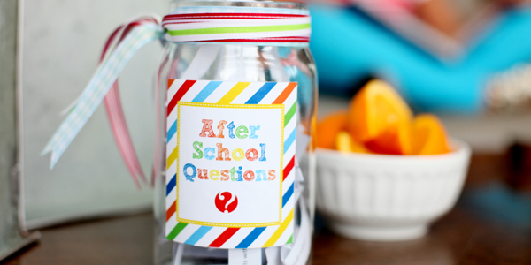 Our NEW after school questions for creative conversations! Exclusive FREE printable!