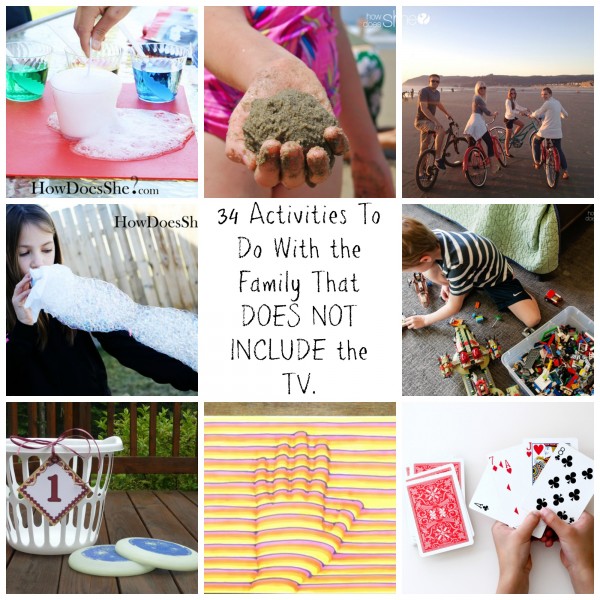34 Activities To Do With the Family That DOES NOT INCLUDE the TV.fb
