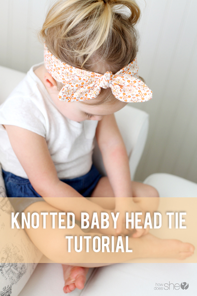 baby headband with knot