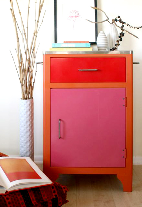 color filing cabinet