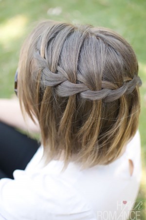 Hair-Romance-waterfall-braid-in-short-hair