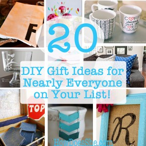 20 DIY Gift Ideas for Nearly Everyone on Your List