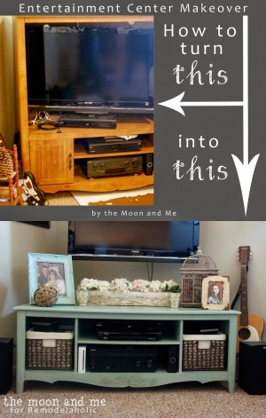 How-to-turn-an-old-entertainment-center-into-a-tv-console-The-Moon-and-Me-on-Remodelaholic
