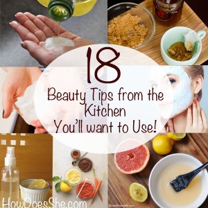 beauty tips from the kitchen