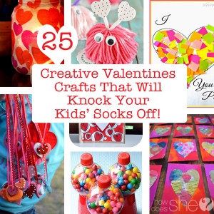25 Creative Valentines Crafts that will knock your kids' socks off!