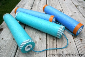 Easy Pool Noodle Nunchucks_quick DIY toy _boyswillbeboys