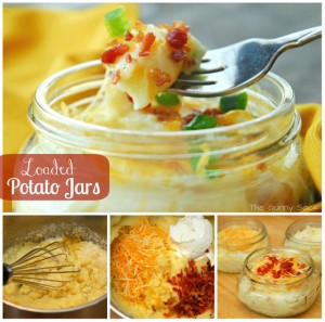 loaded potato jars collage