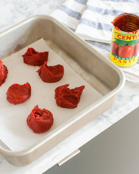 freeze tomato paste