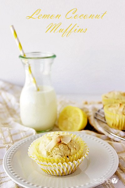 Simple and delicious lemon coconut muffins
