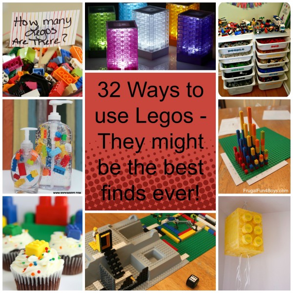 32 Ways to use Legos - they might be the best finds ever fb