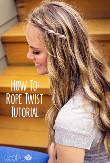 How To: Rope Twist Tutorial - www.howdoesshe.com