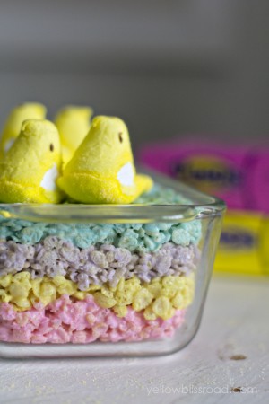 rice crispy peep treats