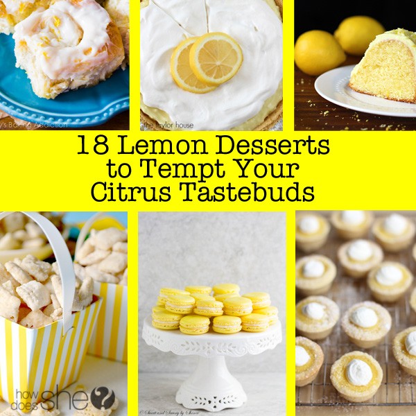 18 Lemon Desserts to Tempt Your Citrus Taste Buds