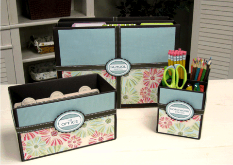 tissue box office organizer