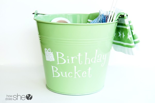 A birthday tradition to start now: a Birthday Bucket
