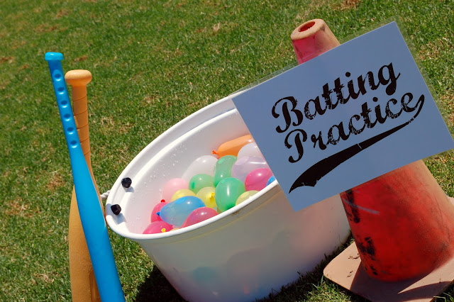 water balloons baseball game