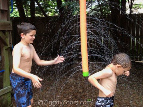 pool noodle sprinkler