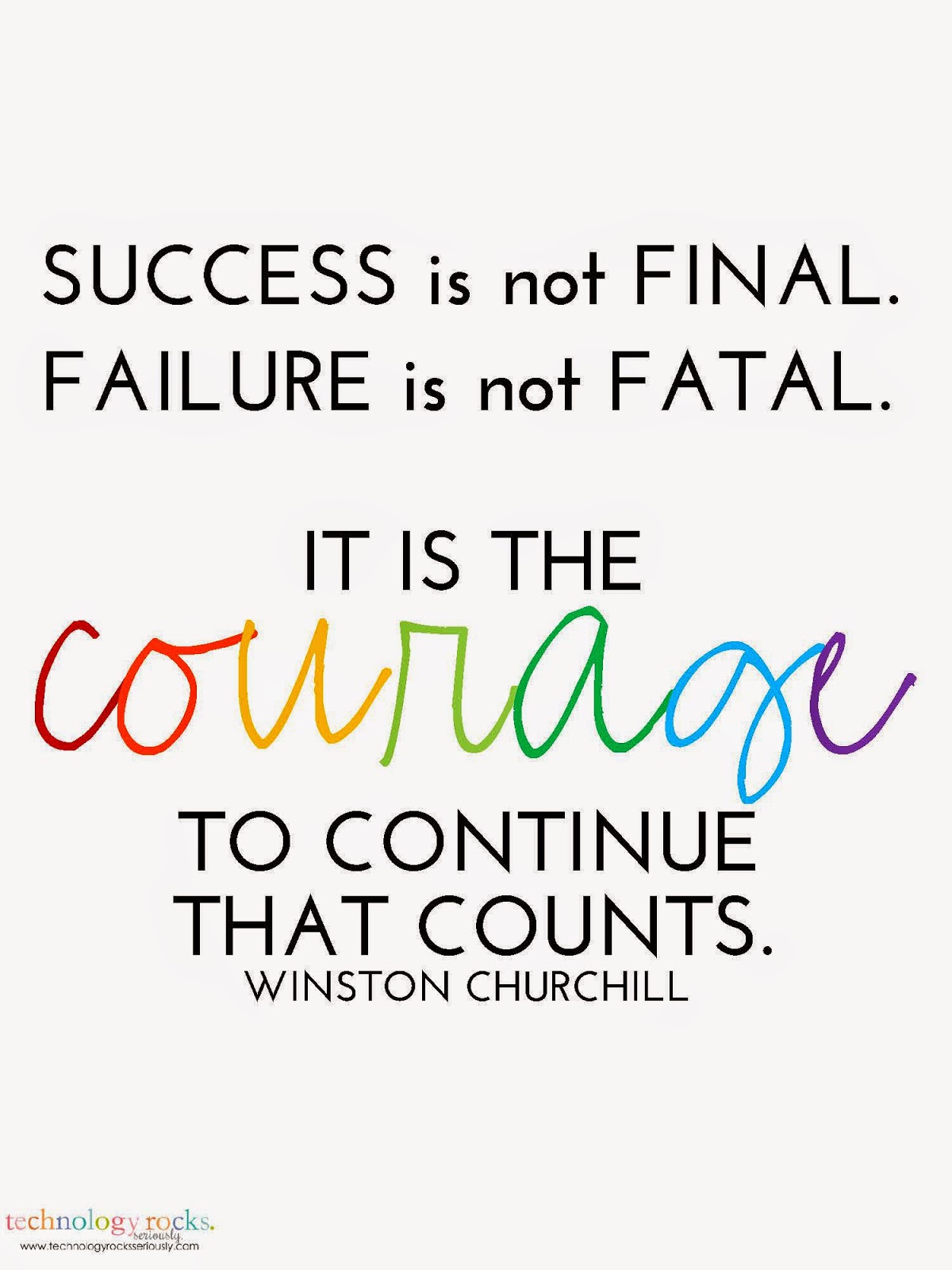 success is not final