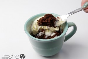 brownie in a mug