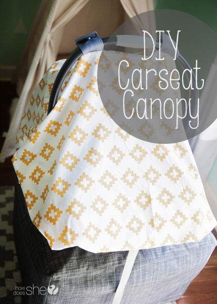 diy carseat canopy