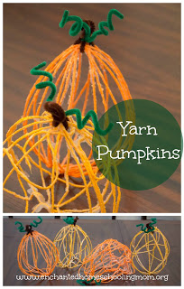 Yarn-Pumpkin-Kids-Craft