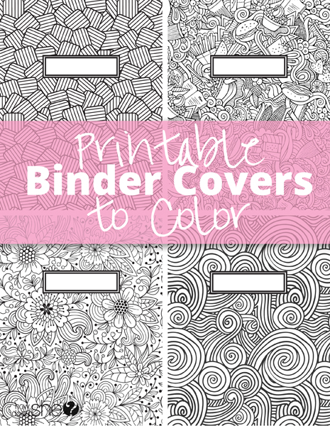 Printable binder outlet covers