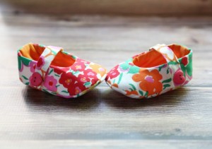 handmade sewn baby shoes