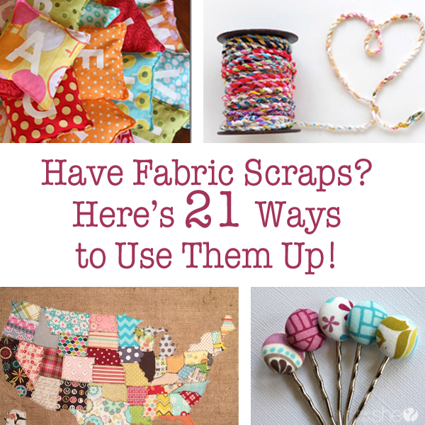 Fabric Scraps And Ways To Use Them: Fabric Scrap Projects