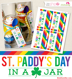 FREE St. Paddy’s Day in a Jar – gifting printable