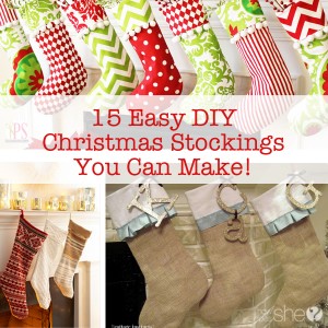 15 Easy DIY Christmas Stockings You Can Make