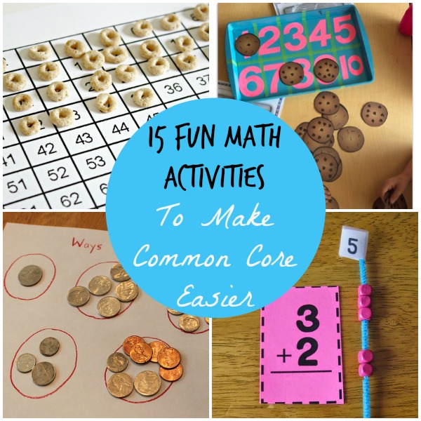 Fun Math Activities to make common core easier