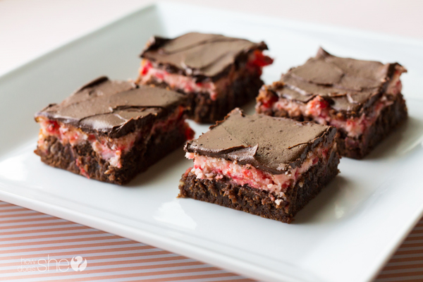 Maraschino Cherry Cheesecake Brownies: Great brownies made from scratch ...