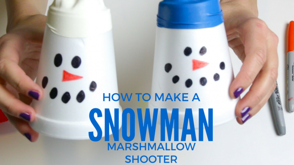 How to Make a Snowman Marshmallow Shooter