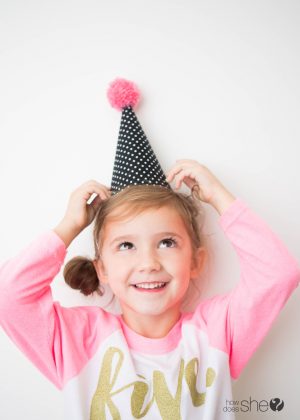 Kid's Party Hat - Pom Pom Style | How Does She