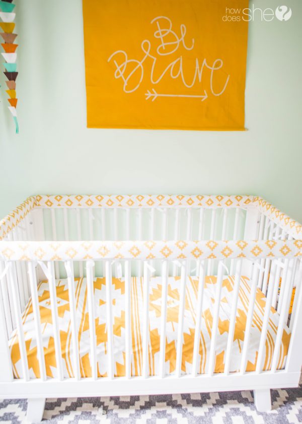 Padded Crib Rail Cover Tutorial How Does She
