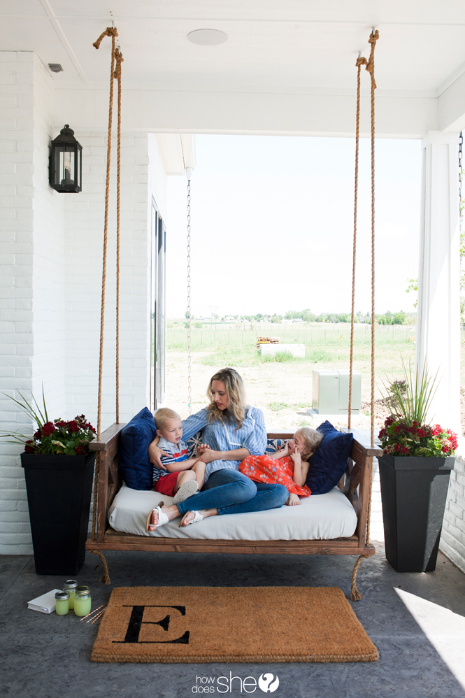 Beautiful Diy Farm Inspired Porch Swing How Does She