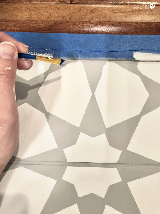 Learn How To Easily Stencil Floor Tiles!