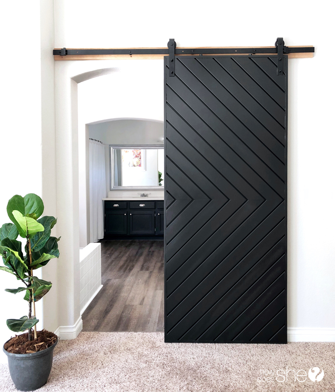 Build a Fixer Upper Style MODERN Barn Door How Does She