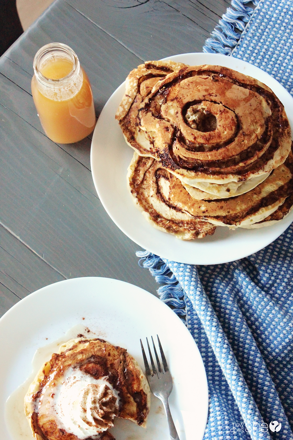 Our Favorite Cinnamon Roll Pancakes