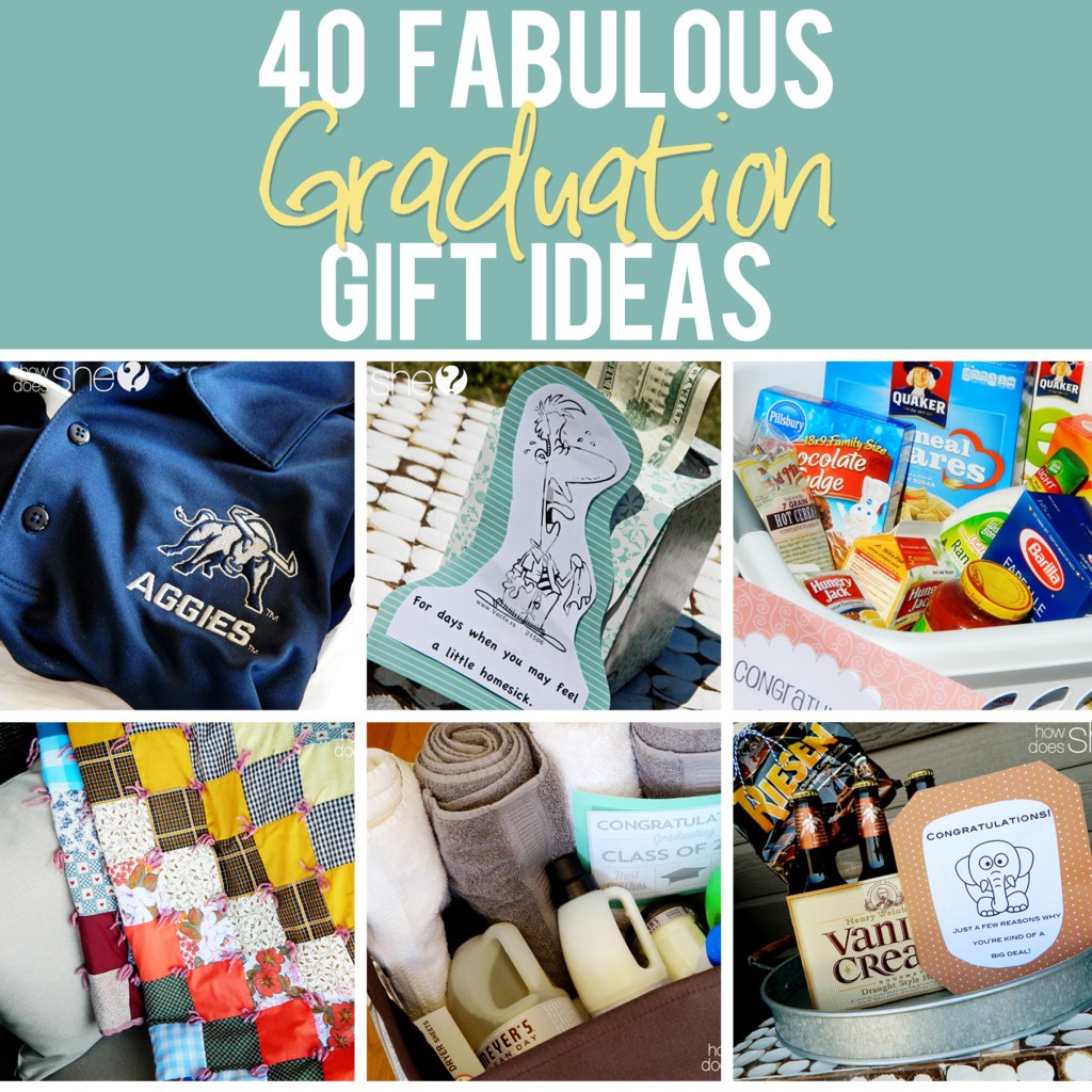 40 Graduation Gift Ideas - www.howdoesshe.com #graduationgiftideas