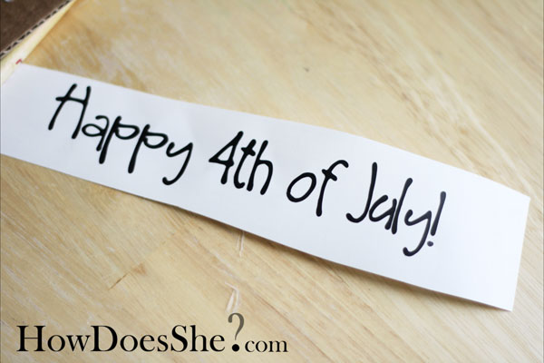 2X4 decor for 4th of July
