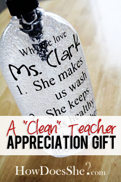 Teacher Appreciation Gift soap
