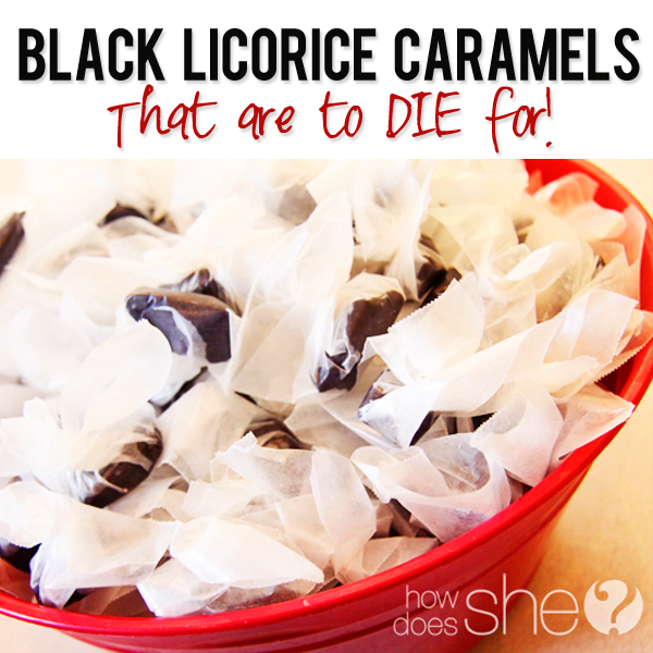 Black Licorice Caramels