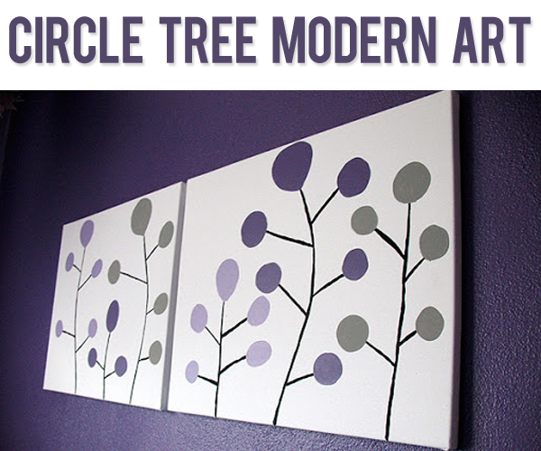 Circle Tree Modern Art