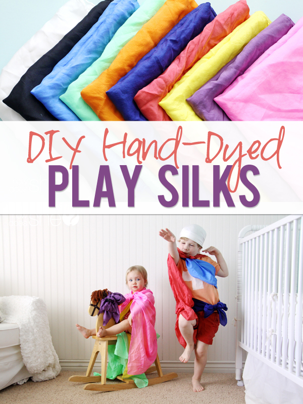 DIY Hand Dyed Play silks