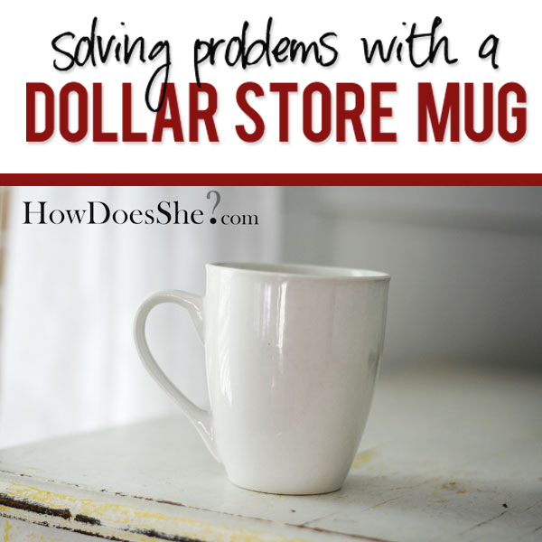 Dollar Store Mug Transformation