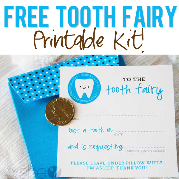 Free Tooth Fairy Printables